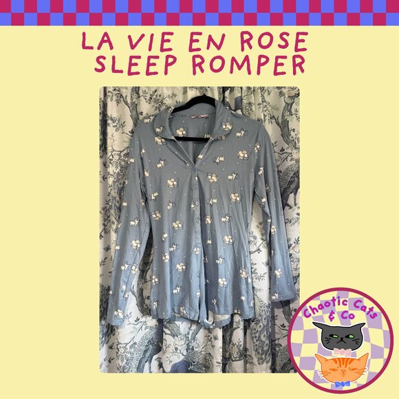 La Vie En Rose Sleep Romper - Picture 1 of 4